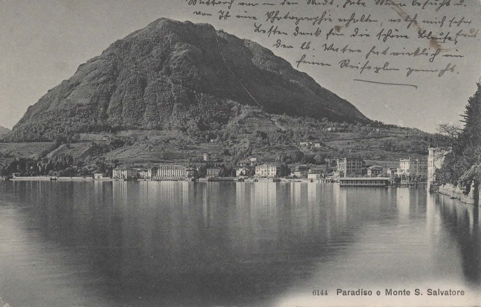 Ansichtskarten: Paradiso e Monte San Salvatore – Gebraucht aus Melano von