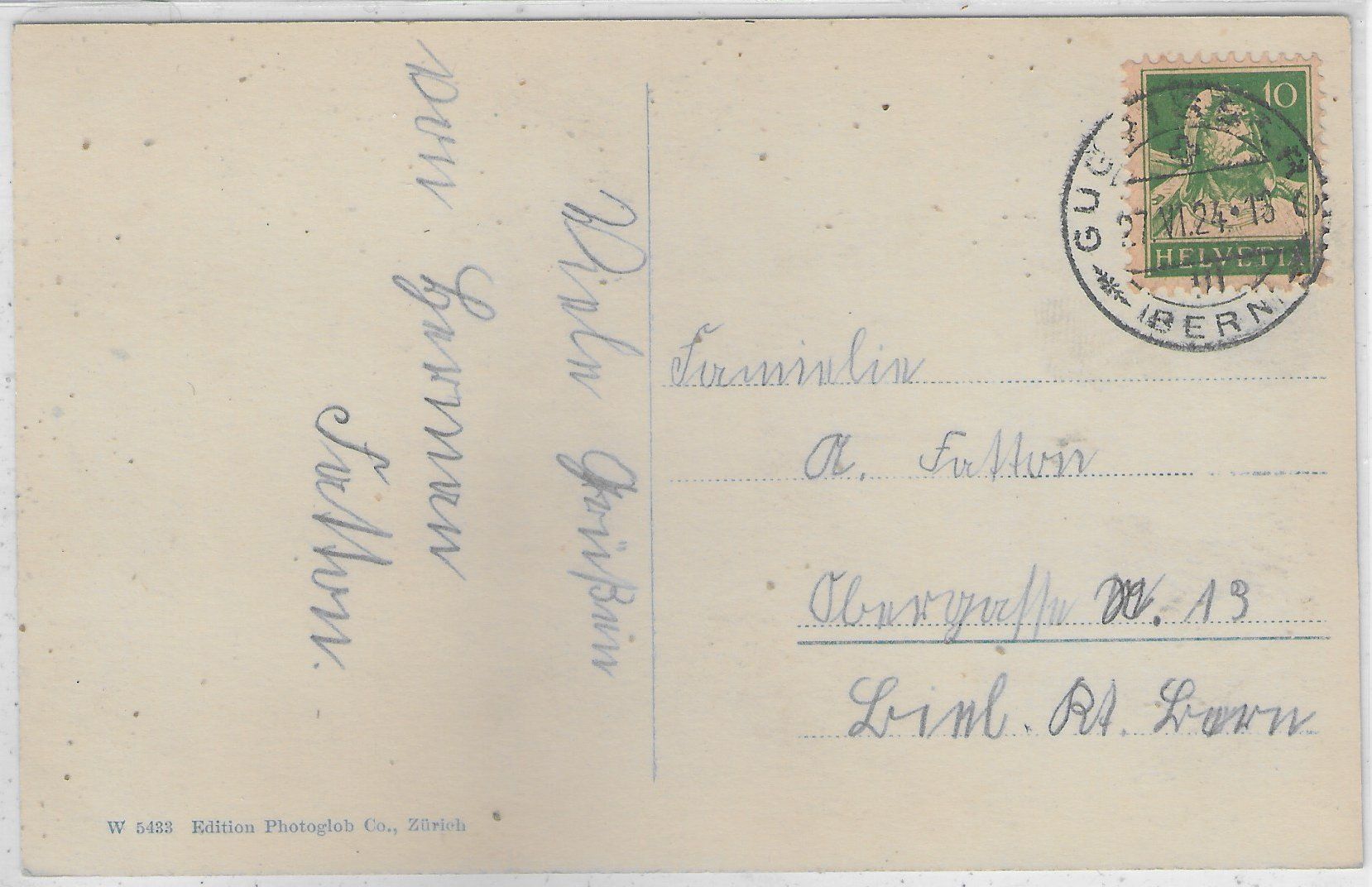 Cartoline postali: Guggisberg - Hotel Pension Sternen - animee – Usato da Ettingen venduto da Kartenplanet 1