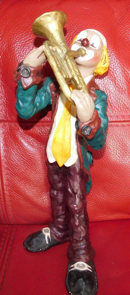 Statuette: 3 Clowns, Handmade,signiert – Usato da Villnachern venduto da Schnugelchen 3
