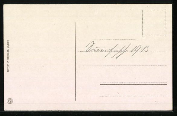 Cartoline postali: Zweisimmen, Ortsansicht mit Wildstrubel – Usato da Berlin venduto da bartko-reher 1