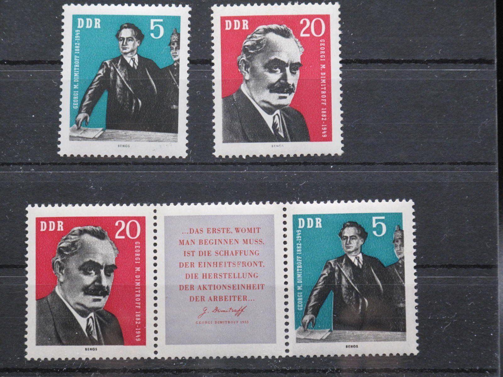 Tutti i francobolli: DDR 1962 Geburtstag Dimitrow ** – Usato da Wil SG venduto da fva01