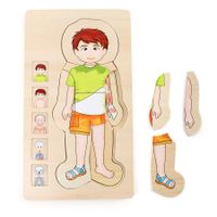 Holz- Steckpuzzle Anatomie Junge Tim