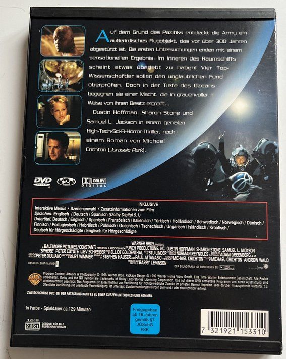 Sphere - Die Macht aus dem All   (De-En-Esp)     ©'1998 3