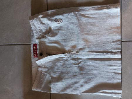 Guess gonna jeans stretch S-M sopra ginocchio bianca
