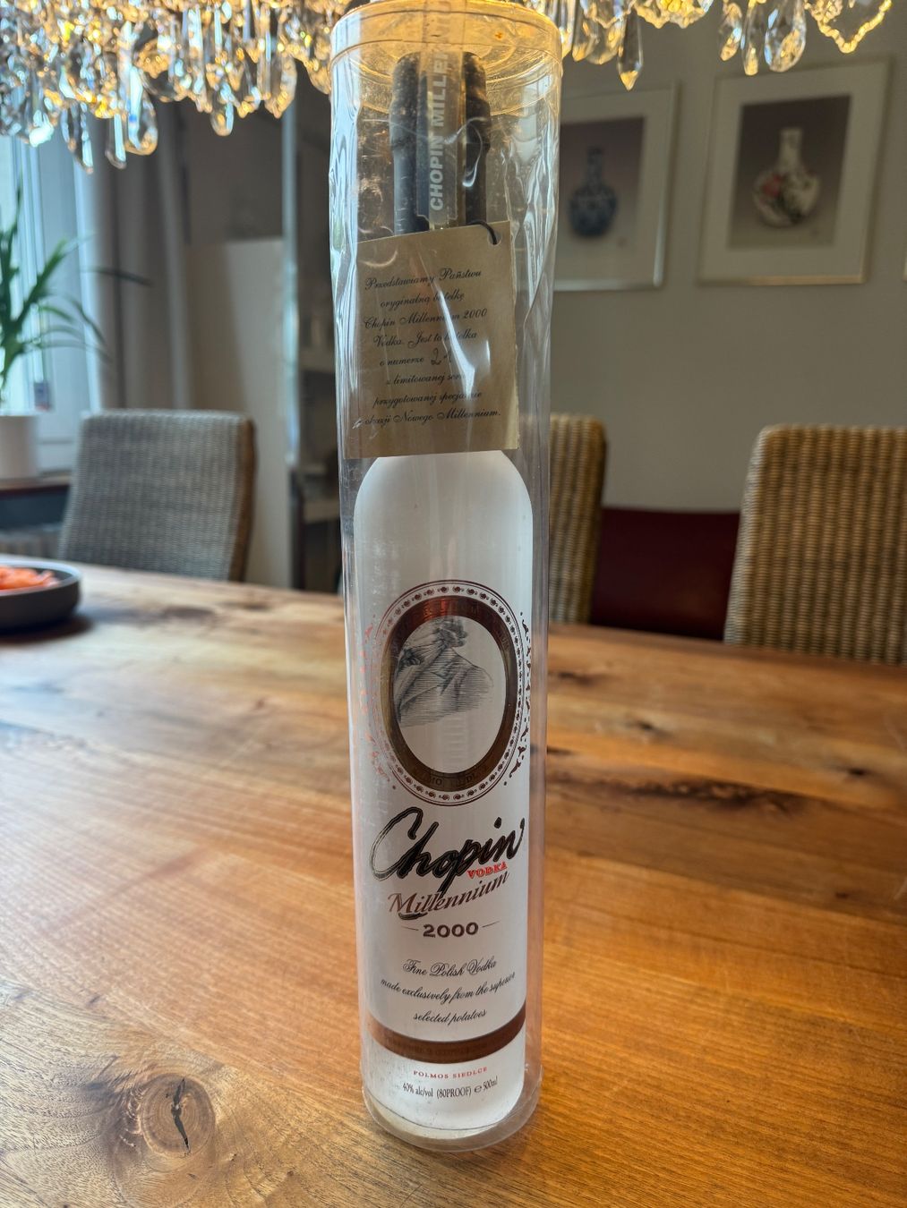 Bevande alcoliche: Vodka Chopin, Millenium 2000, Flasche Nr 21, sehr selten – Nuovo e nell'imballaggio originale da Küsnacht ZH venduto da Raimond1234 4