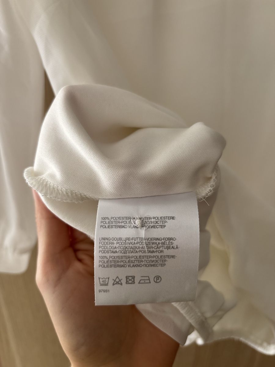 C&A Blusen: Elegante Tunika Bluse, weiss, Grösse 36 S – Gebraucht aus Basel von mic_5258 7