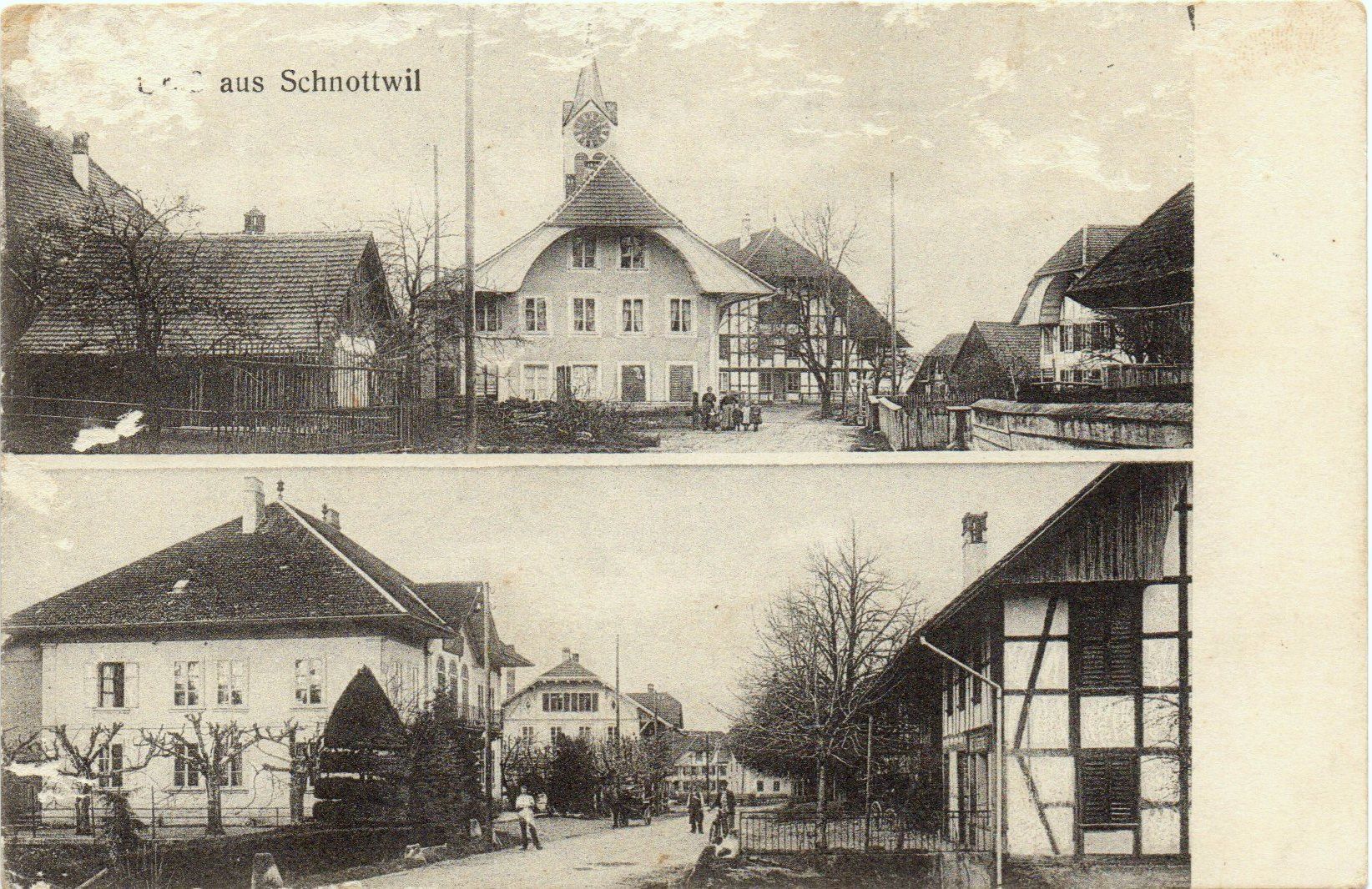 Ansichtskarten: Gruss aus SCHNOTTWIL – Gebraucht aus Jona von philajona