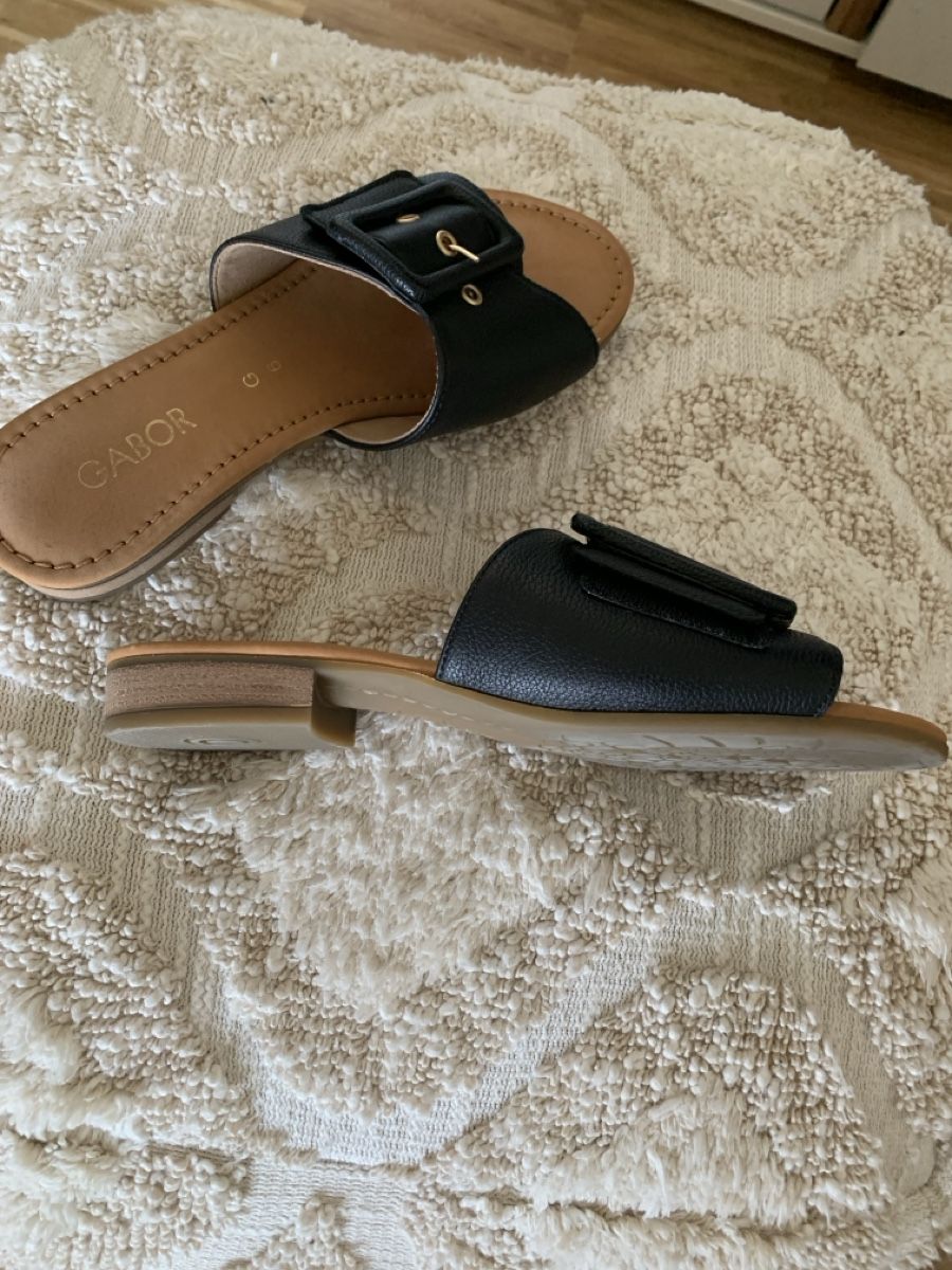 Gabor Damenschuhe: Gabor Pantolette, neu, schwarz, Gr. 39 – Neu (gemäss Beschreibung) aus Neuenhof von Safetybay 1