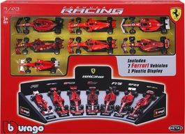 Ferrari Formel 1, Set 7 Stück 2010- 2024 mit Display, 1:43