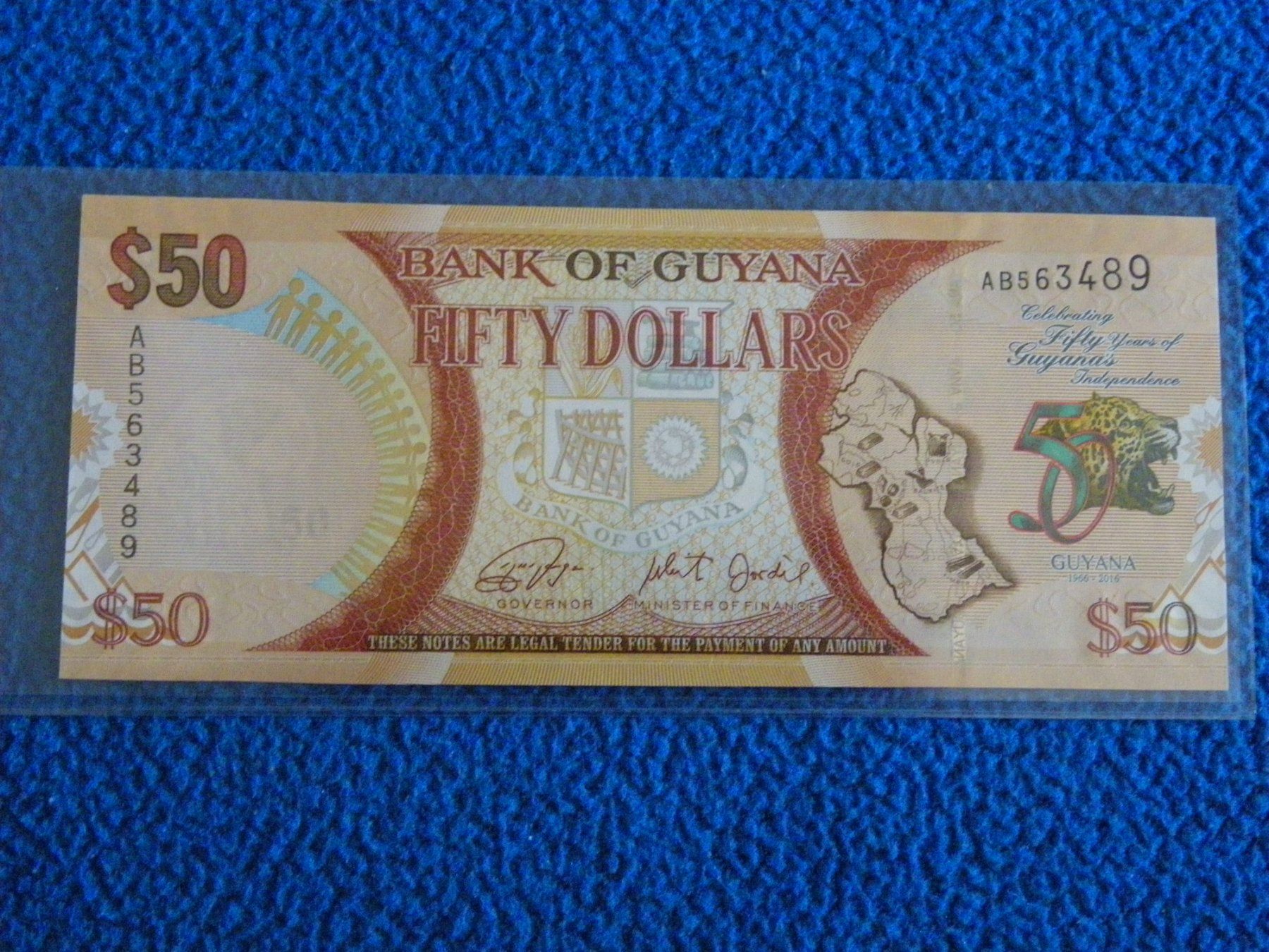 Banconote: Original Guyana 50 Dollar Note, Unzirkuliert – Nuovo (secondo la descrizione) da Untersiggenthal venduto da Rodri58