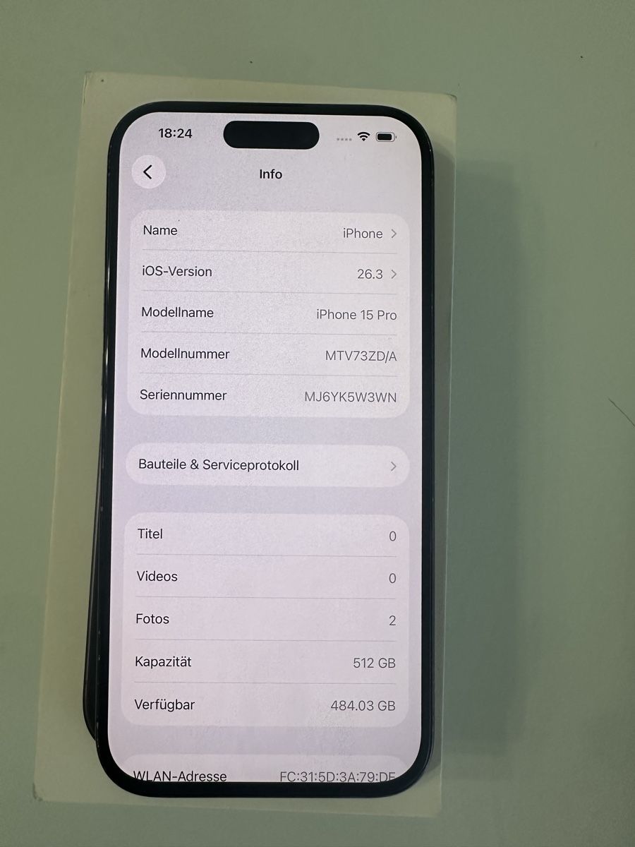 Apple Handys / Smartphones: Apple iPhone 15 Pro 512 GB Black Titanium – Gebraucht aus Ehrendingen von ile_pr79 9