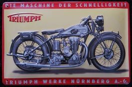 Blechschild 3D-TRIUMPH WERKE NÜRNBERG