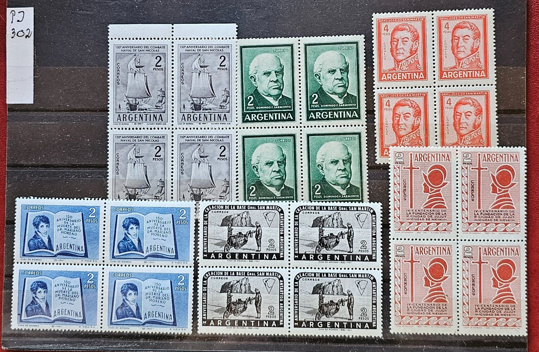 Tutti i francobolli: ARGENTINIEN - 4er-Bl. **, ~1960 – Nuovo (secondo la descrizione) da Les Valettes venduto da Nuba1