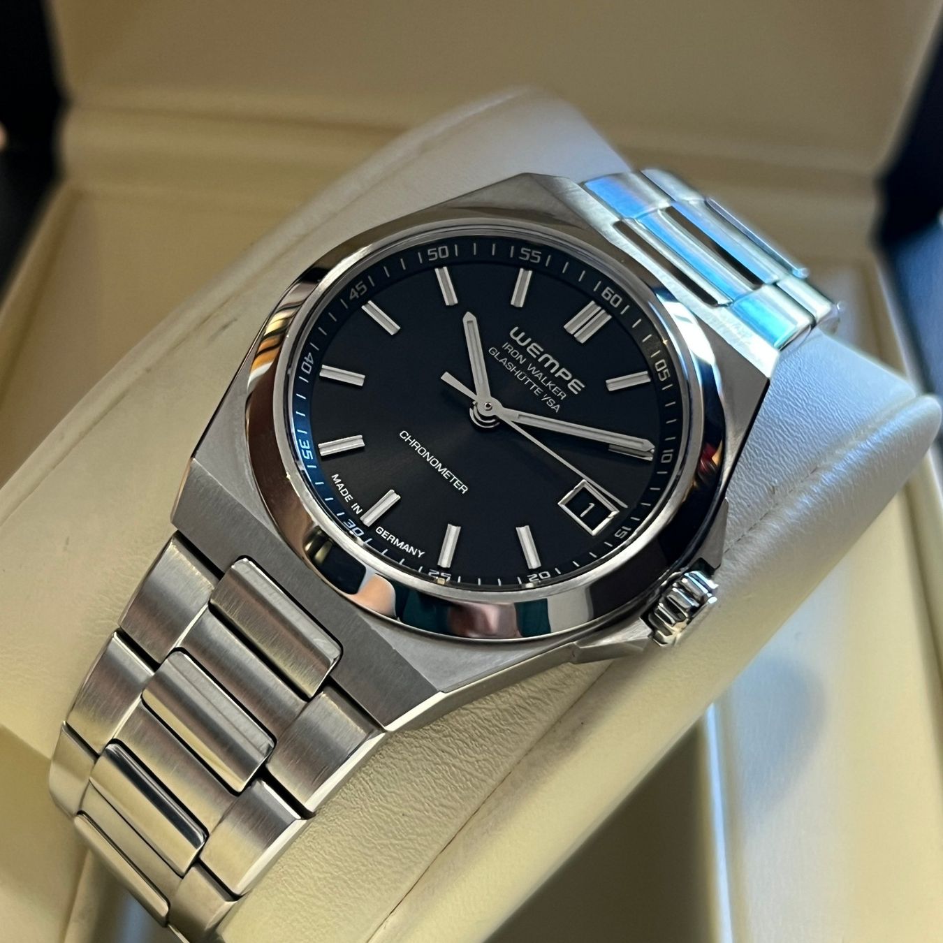 Orologi: Wempe Iron Walker Automatic Chronometer Full Set WI100002 – Usato da Carouge GE venduto da Watchaser 8