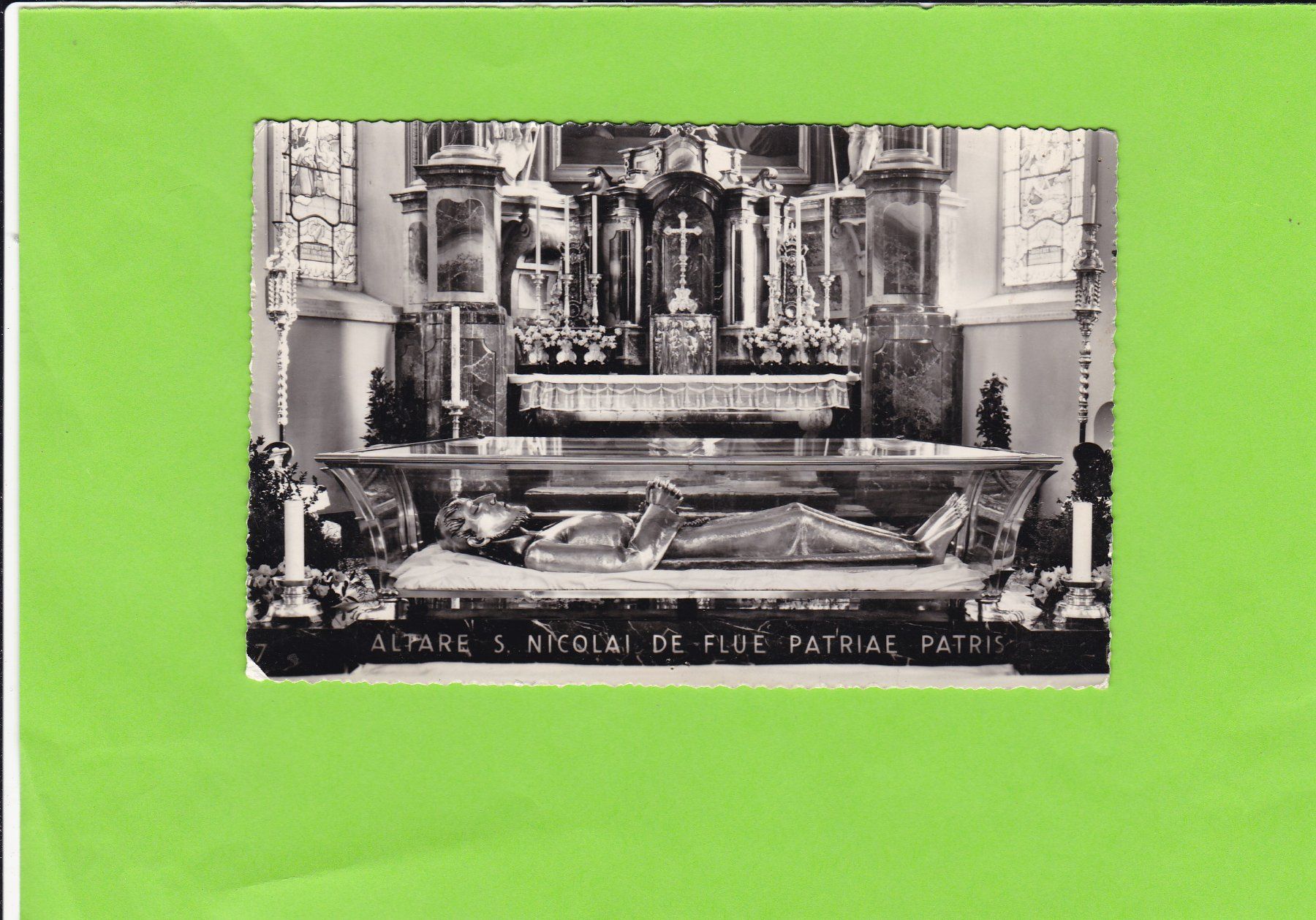 Cartoline postali: Sachseln. Altar des hl. Bruder Klaus – Usato da St. Peterzell venduto da neckertal