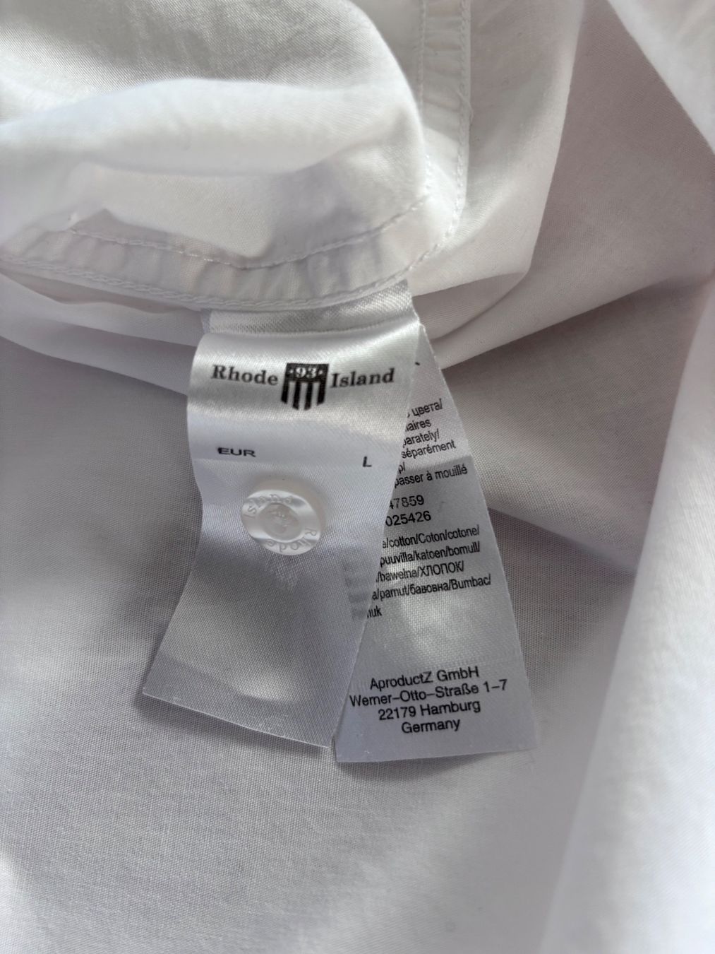 Chemises: Rhode Island Freizeithemd weiss L – D'occasion à Balsthal par Uroby 5