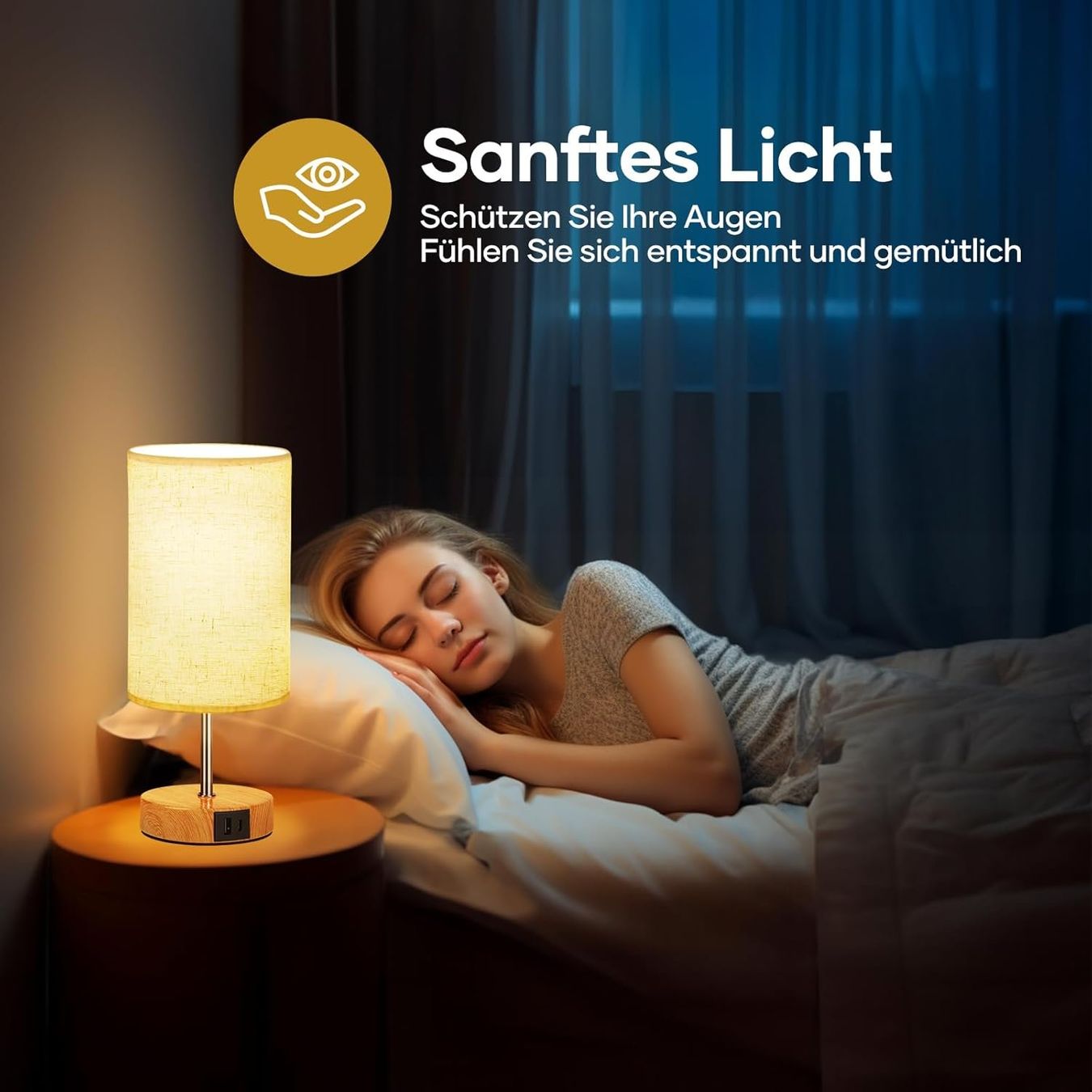 Lampade: Nachttischlampe Touch Dimmbar 2er Set – Nuovo e nell'imballaggio originale da Nuglar venduto da SaleRitter 5