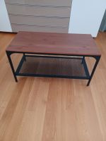 Couchtisch mit Ablage Metall Holz dunkles Holz gut erhalten