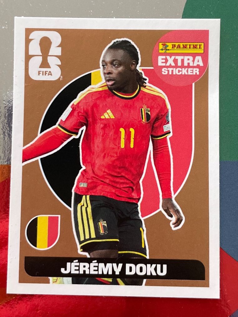 Panini Carte collezionabili: Panini extra sticker, Jérémy Doku – Usato da Le Landeron venduto da ame_6q7d