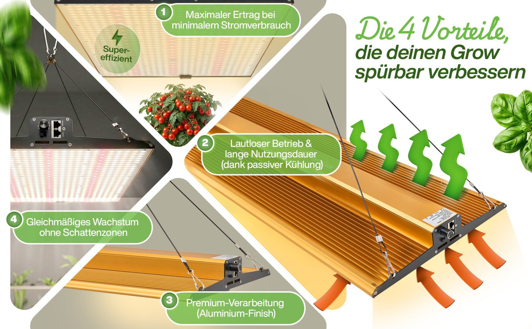 Lampen: Peralux QB-JT240 Quantum Board LED Grow Light Panel 240Watt – Neu und originalverpackt aus Rietheim von PeraLux 3