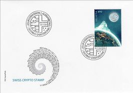 Swiss Crypto Stamp 1.0 FDC RRR!