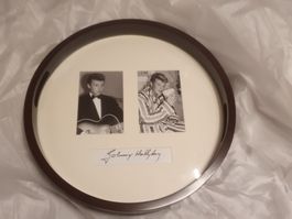 Johnny Hallyday Plateau dédicacé