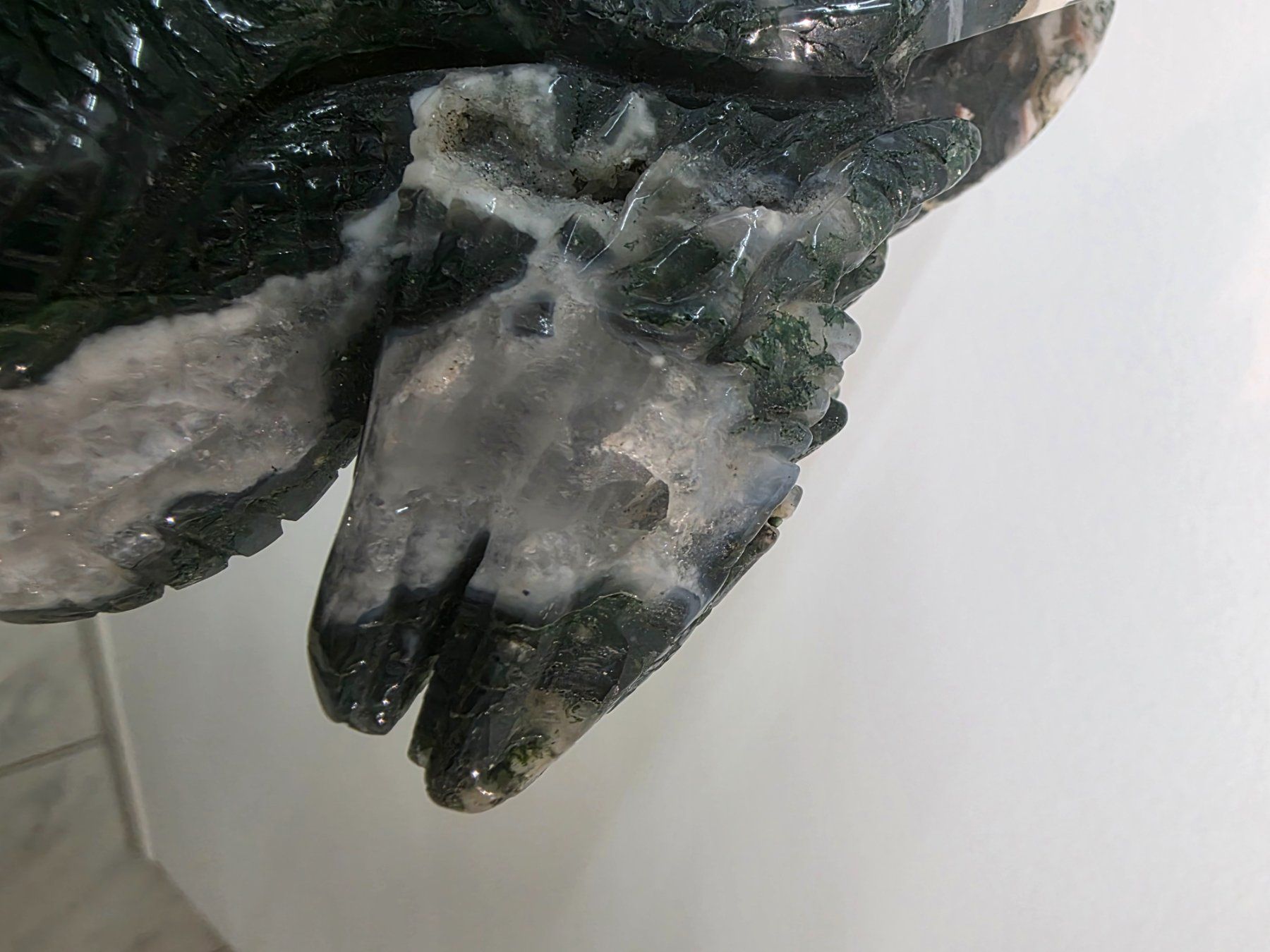 Minerali & Pietre curative: Majestätischer Moosachat Drache 970g – Nuovo e nell'imballaggio originale da Matzingen venduto da Shay_Crystalz 6