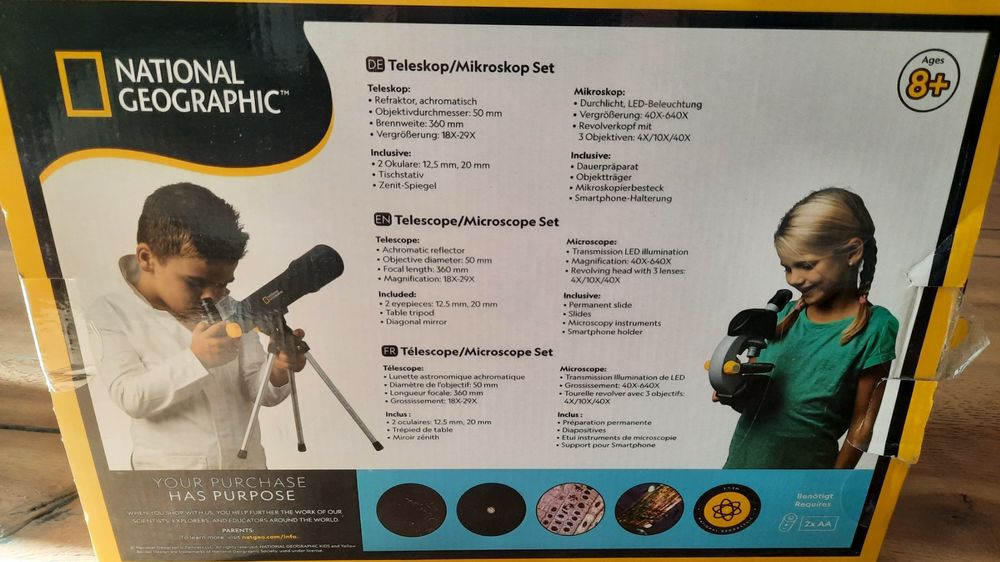 NEU* Teleskop und Microskop von National Geographic | Kaufen auf Ricardo