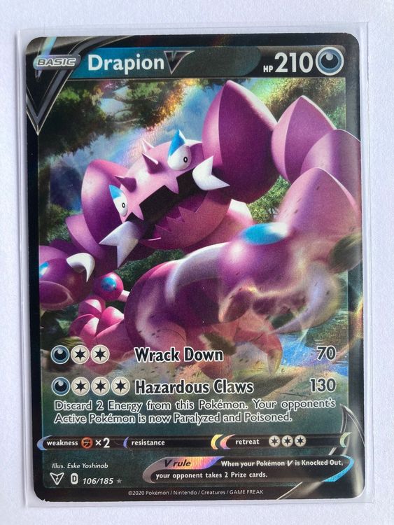 POKEMON DRAPION V 106/185 VIVID VOLTAGE Kaufen auf Ricardo