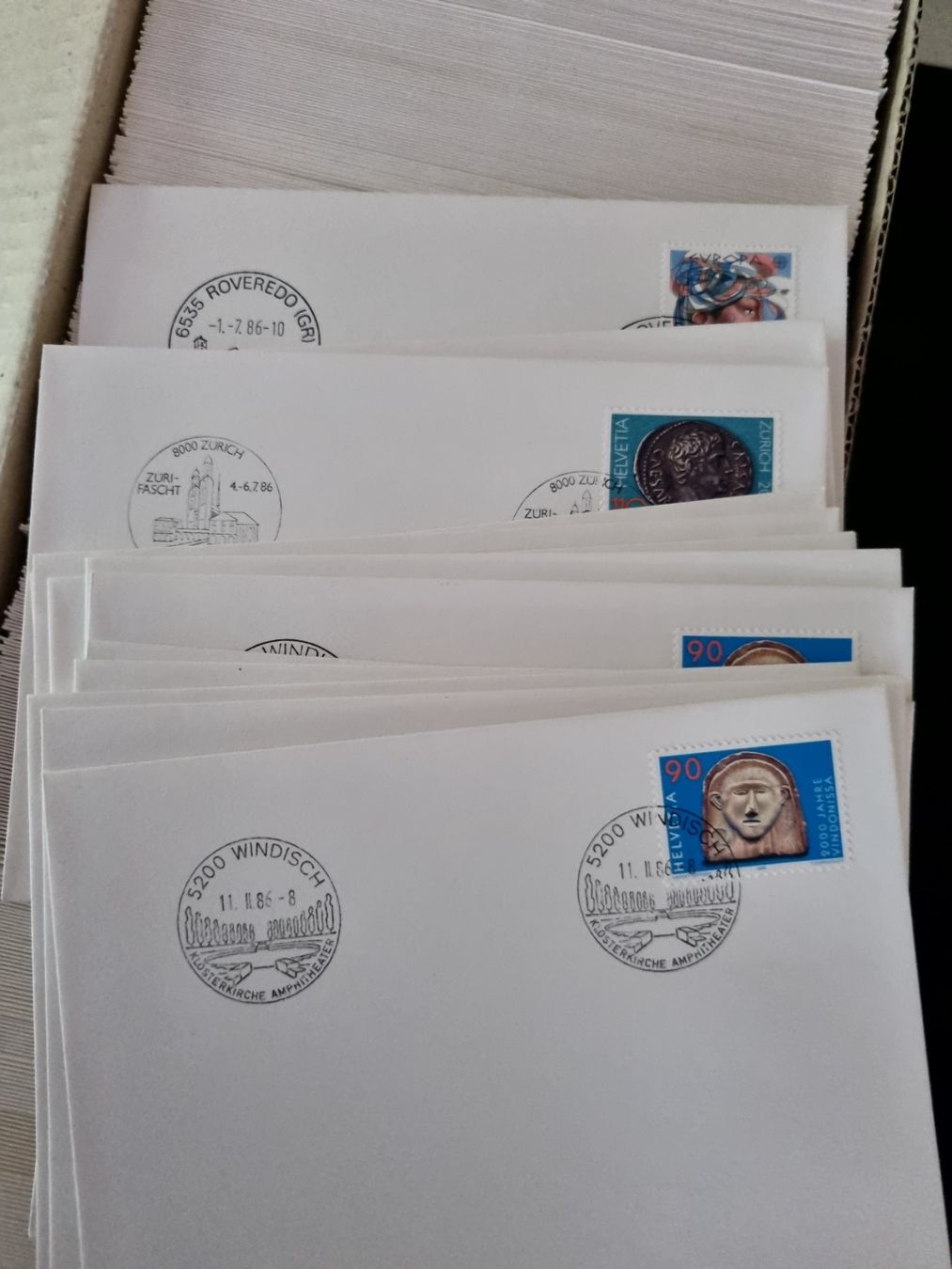 Alle Briefmarken: Grosser Posten mit ca. 2500 CH Sonderbriefe/FDC – Gebraucht aus Gümligen von Geniusbuy 6