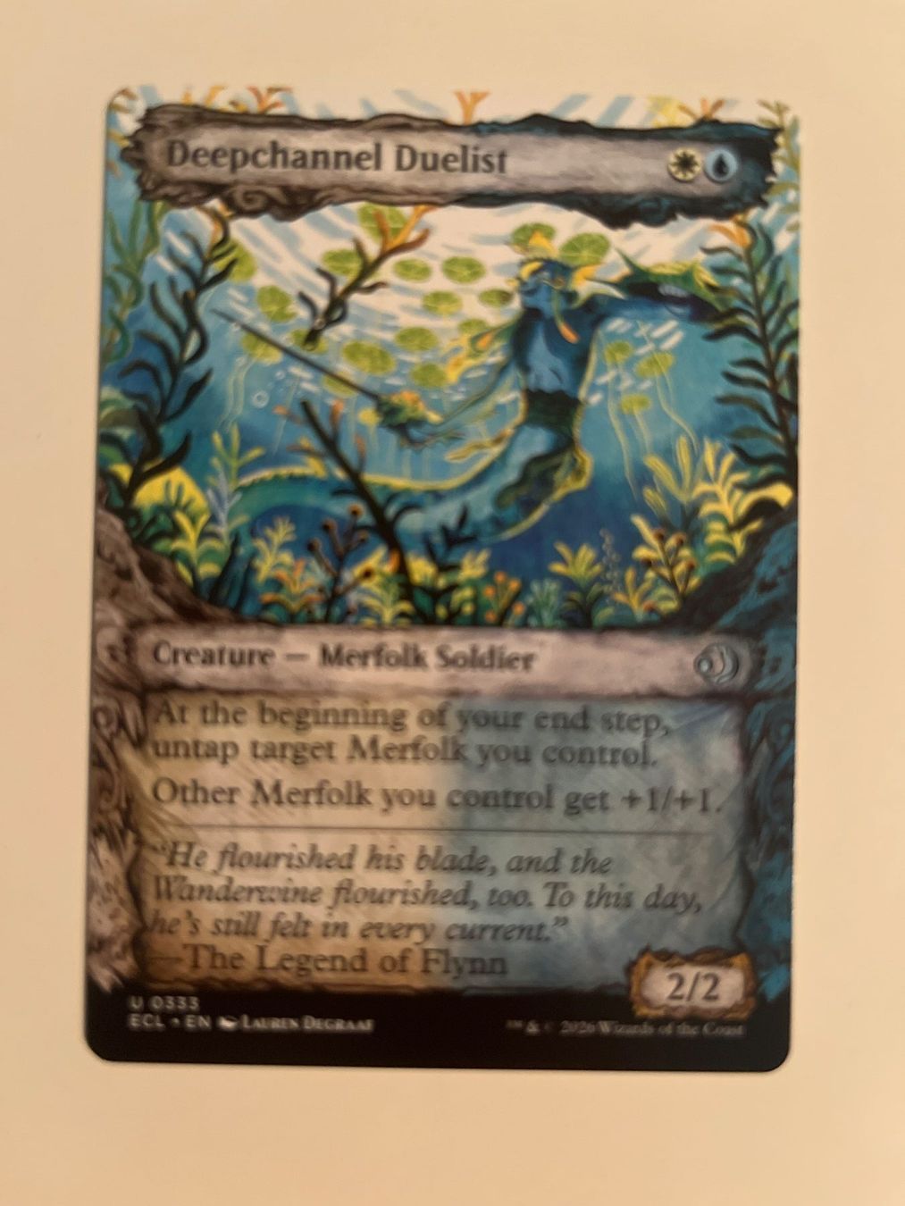 Magic The Gathering Carte collezionabili: 1 x Deepchannel Duelist - Magic: The Gathering - MtG – Usato da Kriens venduto da Shadi1980