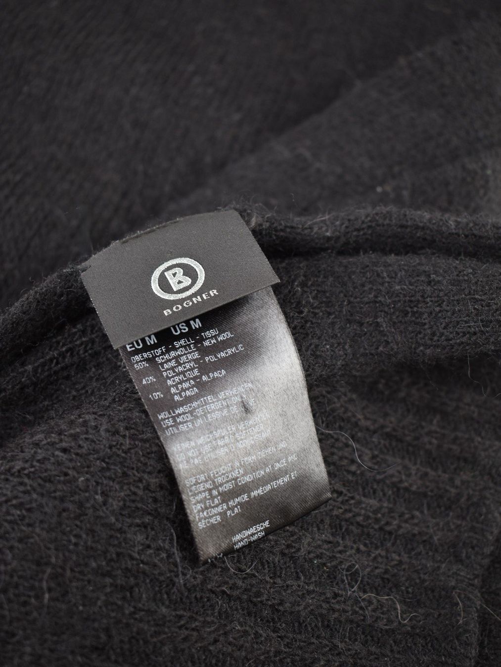 Bogner Foulard & Sciarpe: Bogner Schal, schwarz, Wolle mit Alpaka – Usato da Nürensdorf venduto da 2ND_STORY 4