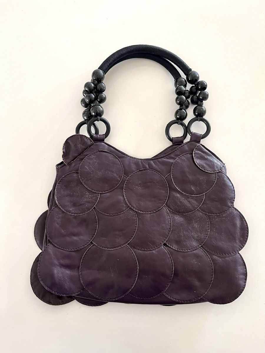 Borse da donna: NEU! LILA HANDTASCHE MIT PERLENHENKELN – Nuovo e nell'imballaggio originale da Basel venduto da JJ.Elena
