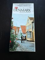 Dänemark Faltkarte von 1982 - Vintage Reisekarte