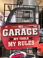 Garage Schild Hotrod Vintage Retro Werbetafel