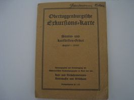Alte Wanderkarte Säntis & Kurfürsten, ca. 1930, Rarität