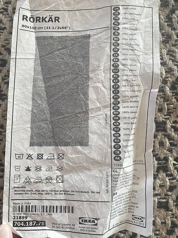Ikea Tappeti: Teppich Rörkär Ikea – Usato da Bern venduto da annfrick01 1