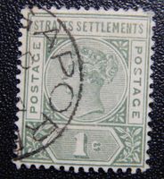 Straits Settlements British Kat. 64 gest. 1892 Kat. 275 Poun