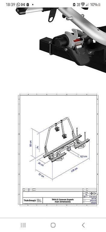 Barres de toit: Thule Caravan Superb Fahrradträger – D'occasion à Einsiedeln par Marcstr87 2