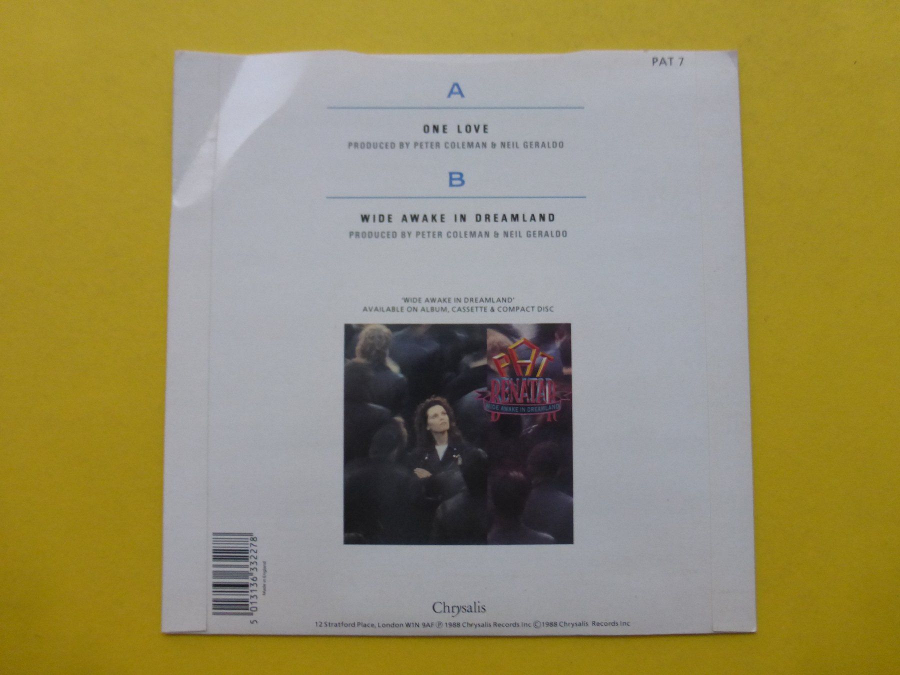 Schallplatten: Pat Benatar – One Love – Gebraucht aus Zürich von Swiss57 1
