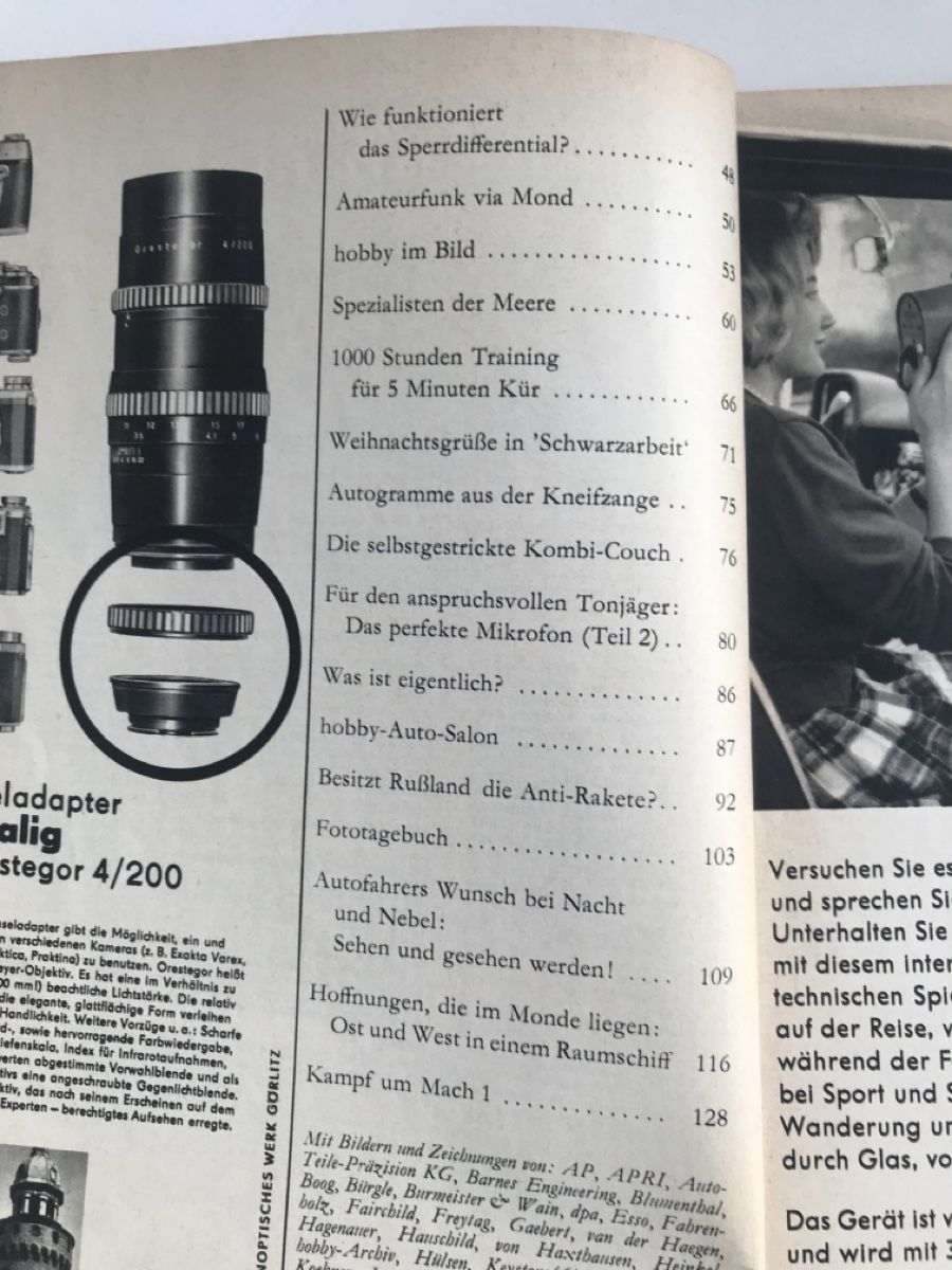 Riviste & Magazine: HOBBY 1963 – Usato da HÄGENDORF venduto da kusi113 1