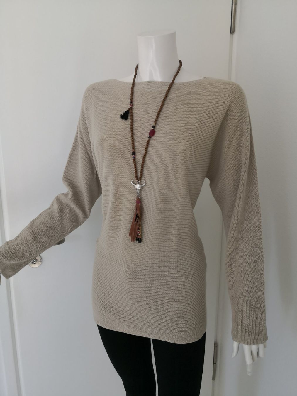 Maglioni & Felpe: 🤩LEINEN STRICK-PULLOVER BEIGE – Usato da Olten venduto da Naja-Twins-Twins