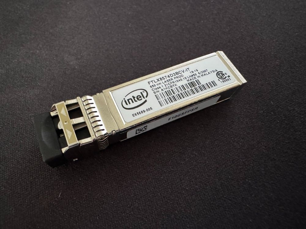 Intel FTLX8574D3BCV-IT 1G/10G Multimode SFP+ Transceiver (Gebraucht) in ...