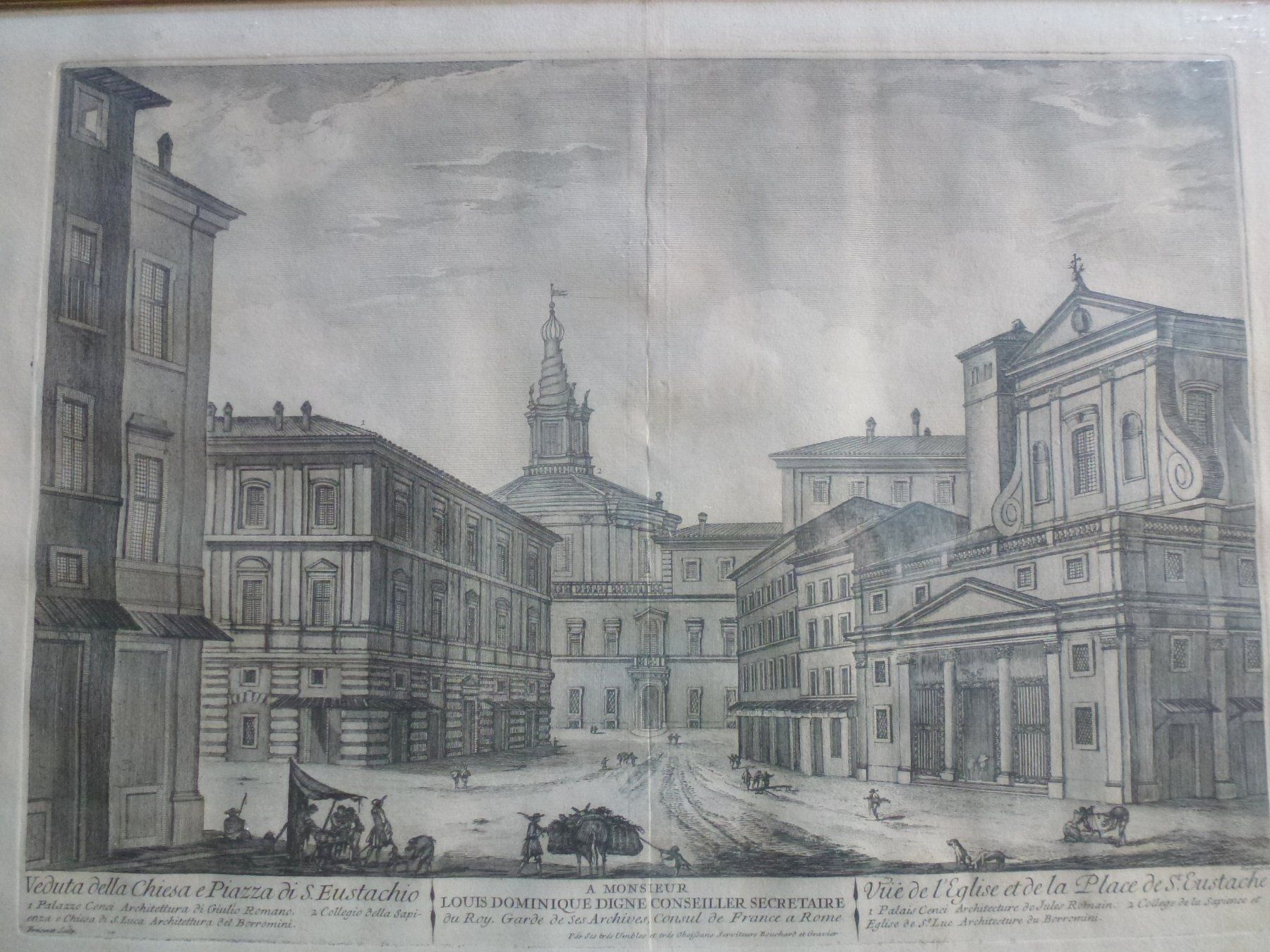 Cartes postales: Bild ++ Veduta della Chiesa e Piazza di S. Eustachio a Roma, – D'occasion à Walkringen par Casablanca777 5