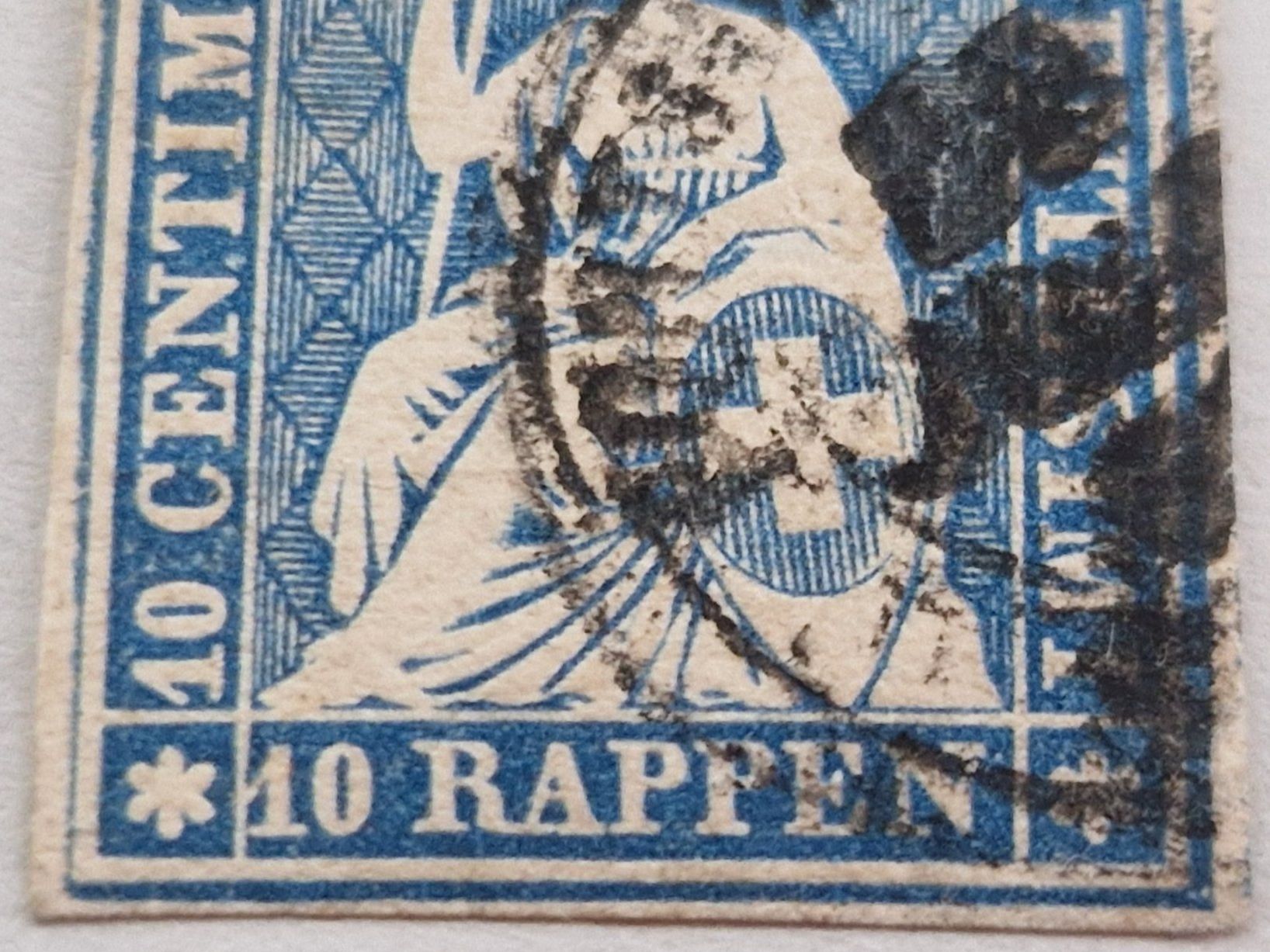 Alle Briefmarken: Strubel 23C, breite Ränder, ab 1.- – Gebraucht aus Burgdorf von Glossy01 2