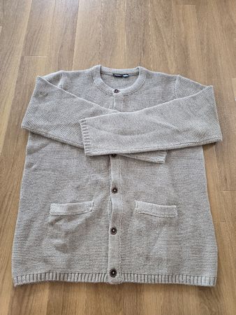 Herren Strickjacke von Livergy, Grösse XL, beige