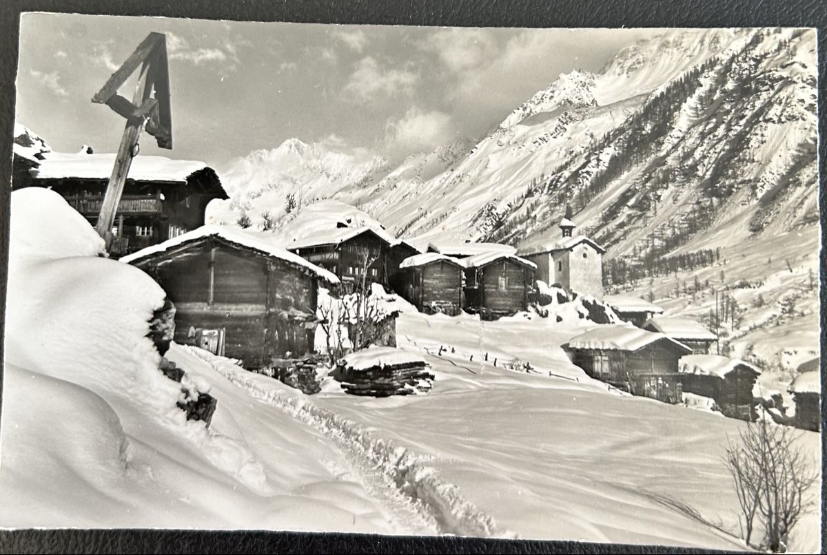 Cartoline postali: Eisten im Lötschental Winterkarte  – Usato da Horw venduto da Tellbub