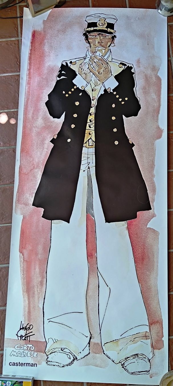 Fumetti: PRATT - Poster géant CORTO MALTESE 200 x 70 cm – Nuovo (secondo la descrizione) da LAUSANNE venduto da swof