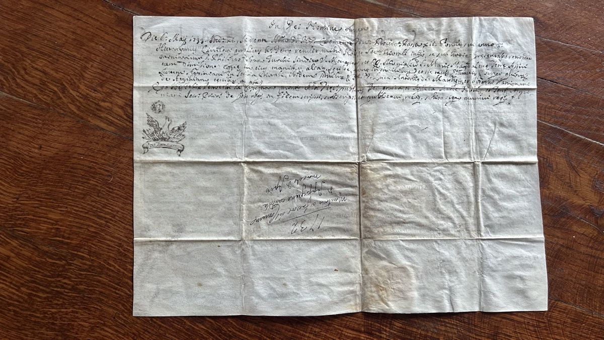 Dokumente: Pergament Handschrift Vertrag antik 18. Jh. – Gebraucht aus Riedholz von Frettchen63 6