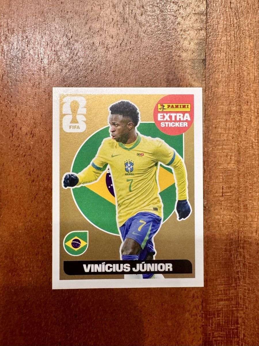 Panini Sammelbilder & Trading cards: Panini Sticker GOLD Vinicius Junior, Brasilien – Neu (gemäss Beschreibung) aus St. Gallen von Popolone26
